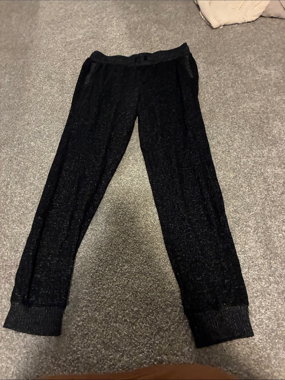 wonder nation Black Sparkle Jogger Leggings